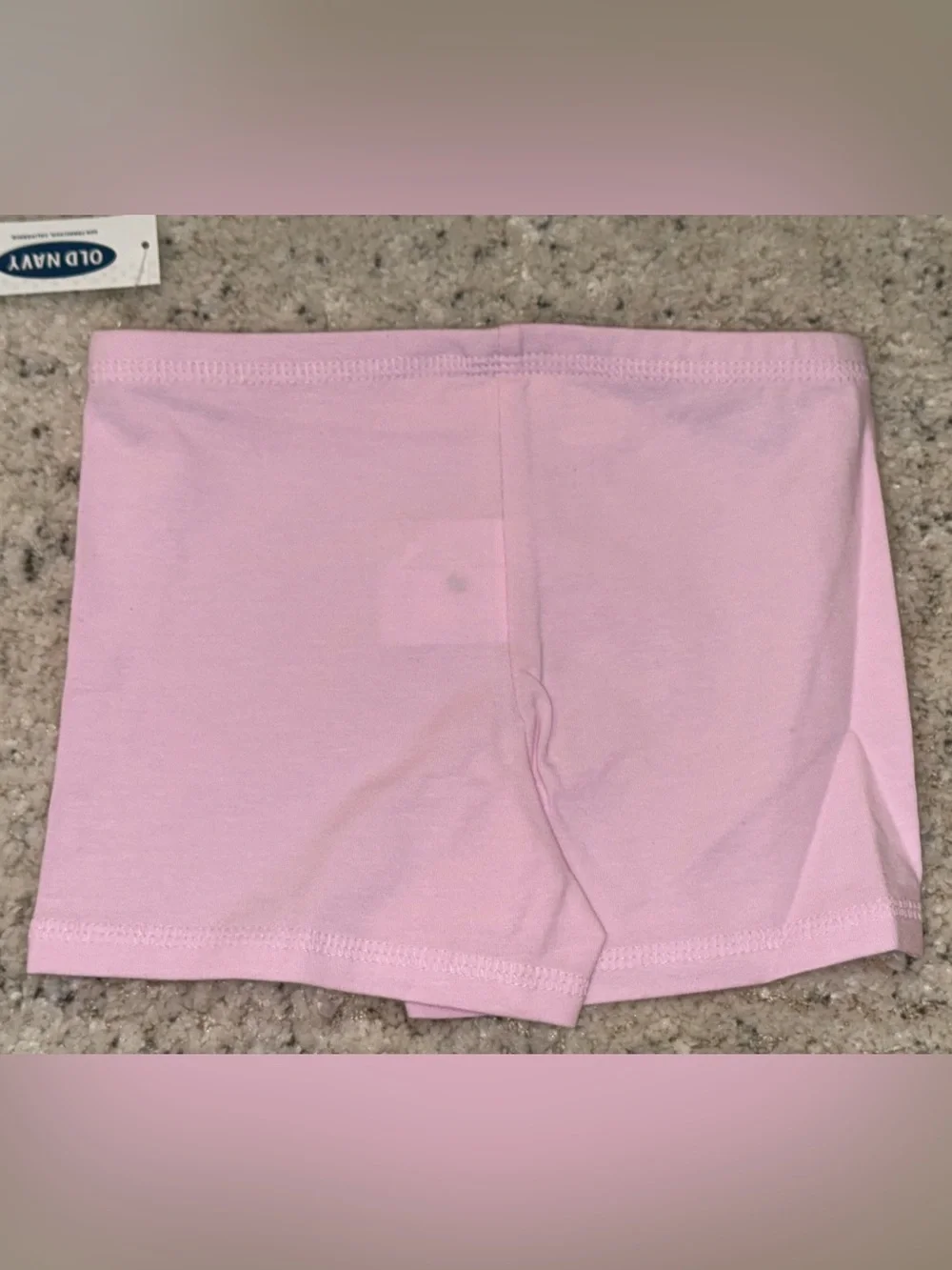 NWT Old Navy Girls Pink Bike Shorts Size Small 6-7 Stretch Cotton Athletic Short